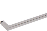 SDPSQT24PS Rockwell 24″ Square Corner Single Side Towel Bar in Chrome finish for Glass Shower Doors