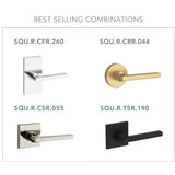 Baldwin Reserve Square Lever Half Dummy Set