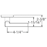 Baldwin Reserve Square Lever Half Dummy Set