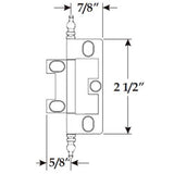Schaub Hinge - Minaret Tip Non-Mortise Hinge