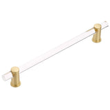 Schaub Lumiere - 12" Centers Non-Adjustable Clear Acrylic Appliance Pull