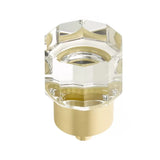 Schaub City Lights - 1 1/8" Diameter Round Multi-Sided Glass Knob