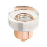 Schaub City Lights - 1 3/8" Diameter Round Disc Glass Knob