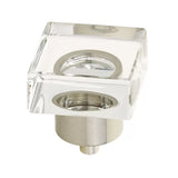 Schaub City Lights - 1 1/4" Square Glass Knob