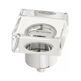 Schaub City Lights - 1 1/4" Square Glass Knob