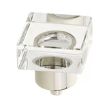 Schaub City Lights - 1 1/4" Square Glass Knob
