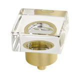 Schaub City Lights - 1 1/4" Square Glass Knob