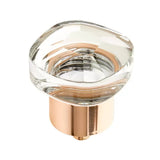 Schaub City Lights - 1 1/4" Soft Square Glass Knob