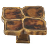 Schaub Imperial Shell - inlaid on Solid Brass - Polished Nickel - 1-1/2" dia
