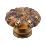 Schaub Imperial Shell - inlaid on Solid Brass - Polished Nickel Round Knob - 1-3/8" dia