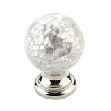 Schaub Imperial Shell - Knob with Polished Nickel base -  1-1/4" dia