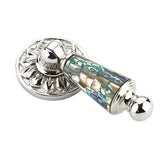Schaub Tiger Penshell - Brass Pendant Pull with Penshell Inlay in Estate Dover