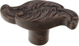 Schaub Canata - Solid Brass Oblong Knob with Wave Designs