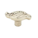 Schaub Canata - Solid Brass Oblong Knob with Wave Designs