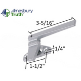 Truth 25 Series Cam Lock 1-1/2 Handle Offset Base RH ,Silver Metallic