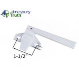 Truth 25 Series Cam Lock 1-1/2 Handle IN-LINE Base RH , Bright White