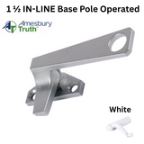 Truth 25 Series 1 1/2 IN-LINE Base Pole Operated RH , White