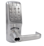 Cal-Royal CRCODE007 Digital Keyless Lever Trim For Exit Device, Satin Chrome