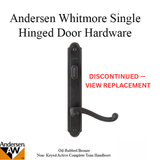 Hardware Kit, Single Door, Whitmore, Active Door - Oil-Rubbed Bronze -DISCONTINUED – See Newbury 2579742 Replacement