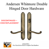 Hardware Kit, Double Door, Whitmore, Active / Passive - Antique Brass - DISCONTINUED – See Newbury 2577521 Replacement