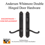 Hardware Kit, Double Door, Whitmore, Active / Passive - Oil-Rubbed Bronze - DISCONTINUED – See Newbury 2579743 Replacement