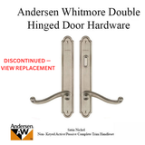 Hardware Kit, Double Door, Whitmore, Active / Passive - Satin Nickel - DISCONTINUED – See Newbury 2579455 Replacement