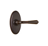 WESLOCK LEGACY OVAL PRIVACY LOCK WITH ADJUSTABLE BACKSET AND FULL LIP STRIKE - OIL RUBBED BRONZE - 02710Y1Y1SL20