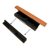 Slide-Co 141753 Sliding Glass Door Wood Handle w/ Aluminum/Diecast Pull, Black