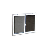 C-400-36 Vinyl Basement Window Insert, Dual Pane Glass