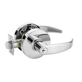 Sargent 28-10G04-LP-US26 10 Line Storeroom Function Lever Lock - 2-3/4" Backset, 4-7/8" Strike, LA Keyway Standard, L Rose, P Lever, US26/625 Bright Chrome Finish