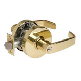 Sargent 28-10G05-LL-US3 10 Line Entrance or Office Function Lever Lock - 2-3/4" Backset, 4-7/8" Strike, L Rose, L Lever, US3/605 Bright Brass Finish