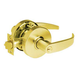 Sargent 28-10G50-LP-US3 10 Line Hotel, Dormitory or Apartment Function Lever Lock - 2-3/4" Backset, 4-7/8" Strike, L Rose, P Lever, us3/605 Bright Brass Finish