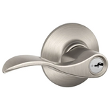 Schlage Accent Left Handed Single Cylinder Keyed Entry Storeroom Door Lever Set