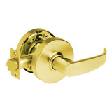 Sargent 28-10G15-3-LP-US3 10 Line Exit or Communicating Function Lever Lock, 2-3/4 Backset, 4-7/8 Strike, L Rose, P Lever, US3/605 Bright Brass Finish