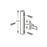 Non-Handed Plastic Latch & Aluminum Strike Set For Sliding Screen Door