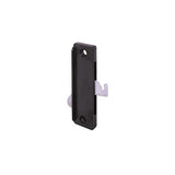 Non-Handed Plastic Latch & Pull Handle Set With Steel Latch - Black