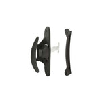 Non-Handed Latch & Pull For Sliding Screen Door - Black