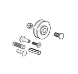 ROLLERS ONLY, 1-1/8 STEEL WHEEL, W/ AXLES AND PINS - PAIR