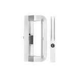 Non-Handed Keyed Handle With Keys For Patio Door - White