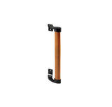 Stained Finish Pull Handle With 6-1/2 Inch Hole Center For Sliding Glass Door - Black