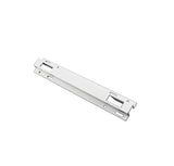 Wide 3/4" Sliding Door Keeper, 5/8" Raised Dual Point Strike 9-3/8" - White