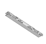 Sliding Door Keeper, 1 Inch Raised Dual Point Strike- Stainless Steel