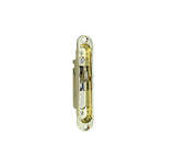 Mortise Lock And Trim Plate With 45 Degree Slot For Sliding Glass Door - Polished Brass