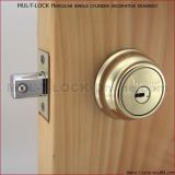 MUL-T-LOCK MT5+ Hercular Captive Key Deadbolt (decorative style)