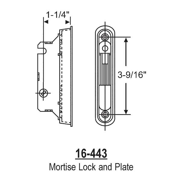 Mortise Lock 16-443