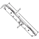 Mortise 2 Point Lock 16-680