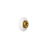 Shower Door Roller 3/4 Inch X 3/16 Inch Narrow Tire Roller, Brass Inner Race