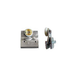 1-1/2 Inch Bracket, 3/4 Inch Oval Wheel - Chrome