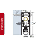 Automatic Door Bottom 19-1358AL-36