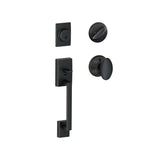 Schlage Century Sectional Single Cylinder Keyed Entry Handleset with Siena Knob